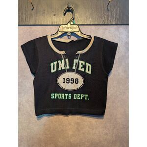 Y2k athletic crop top medium